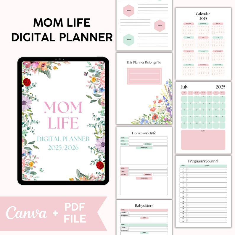digital mom planner