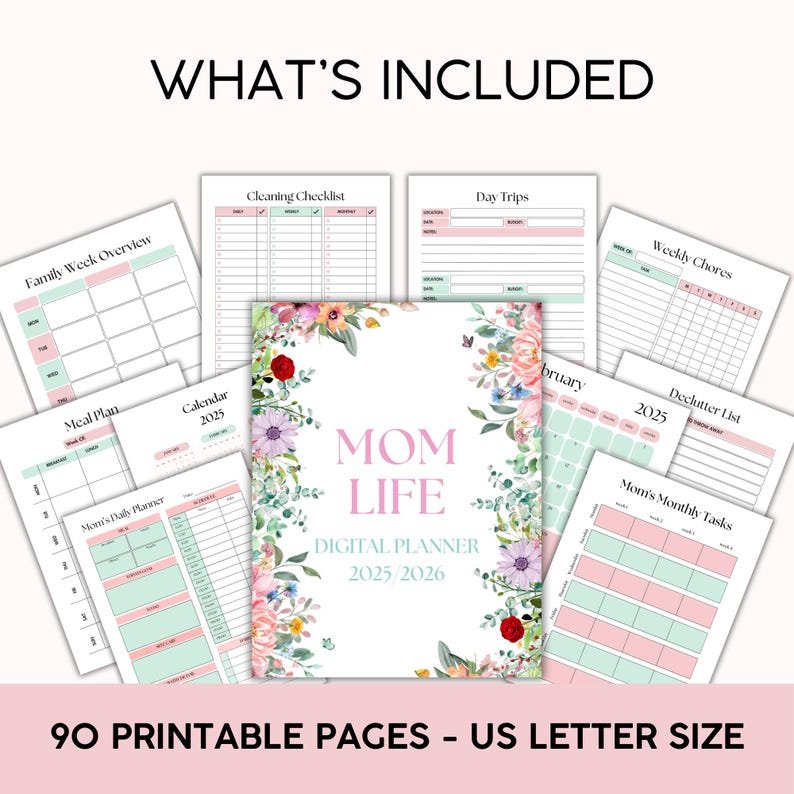 printibale mom planner